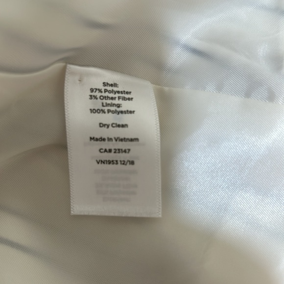 TALBOT WOMENS BLAZER JACKET COAT STRIPE WHITE BLACK SIZE 2P - Picture 10 of 12